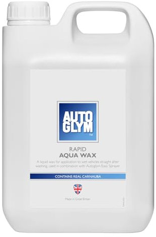 Autoglym Rapid Aqua Wax, 2.5L – Liquid Car Wax to Protect All Exterior Surfaces including Car Paint, Rubber and Glass, Use with Easy Sprayer