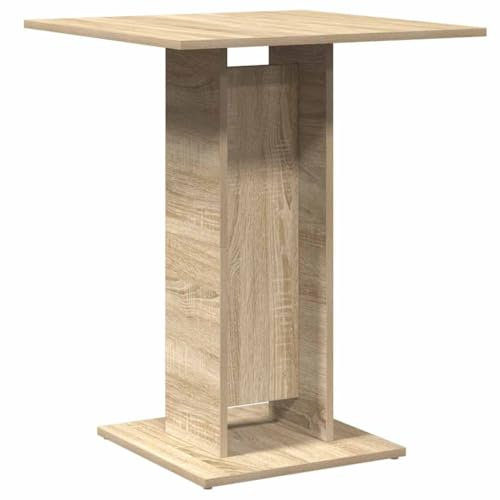 SXJEQOC Essen Tisch Küchentisch Klein Esstisch Klein Stubentisch - Bistrotisch Sonoma-Eiche 60x60x75 cm Holzwerkstoff für Garten Sitzecke Küche Wohnzimmer