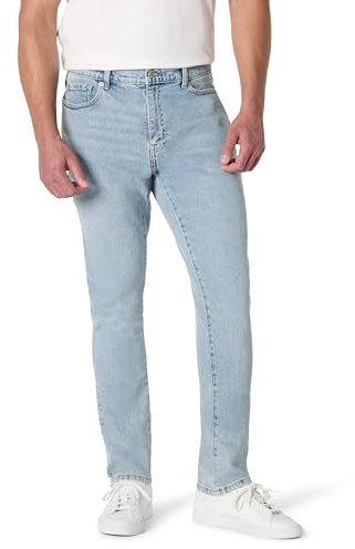 Amazon Essentials Men's Slim-Fit Jeans, Iced Light Wash, 34W x 30L