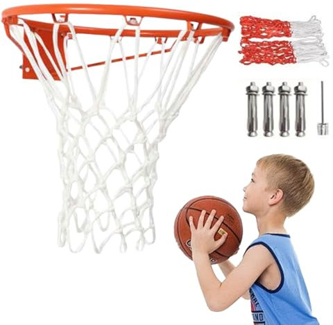 Ersatzreifen für Basketball, Basketball-Ring, wetterbeständiges Metall, hohe Haltbarkeit, dick, dieser Basketballrand passt auf Bälle