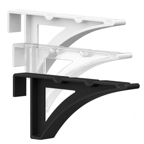 LEIKO® Home WUNDERHAKEN, ultra stabiler Fensterhaken - Designer Kunststoff-Dekohaken zum Einhängen, Made in Germany, Traglast: 5 kg, Anzahl: 2 Stück (Weiß, Fensterstärke: 20 mm)