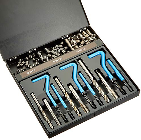 V-COIL Gewinde Reparatur Sortiment M6 - M10 | Gewinde Reparatur Sortiment VC 85 | V-Coil Kit | Gewinde-Reparatur von beschädigten oder abgenutzten Gewinden | Mit Kunststoff-Kassette
