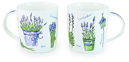 Becher Lavendel New Bone China, 2-Fach 0,25 l