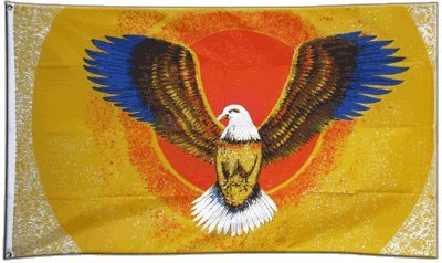 Flaggenfritze Fahne/Flagge Fliegender Adler + gratis Sticker