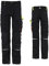 Stenso Prisma Pantaloni da Lavoro Uomo - Pantaloni Cargo Uomo con Tasche rinforzate sulle Ginocchia e Cintura Elasticizzata - Nero/Verde EU50