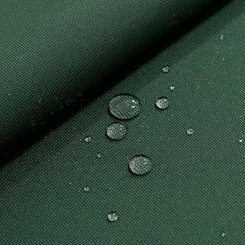 TOLKO wasserdichter Stoff Meterware | festes Segeltuch Nylon Stoff Planenstoff Nylonplane | Reißfest und Langlebig | 150cm breit | schwerer wasserfest beschichteter Outdoorstoff (Dunkel Grün)