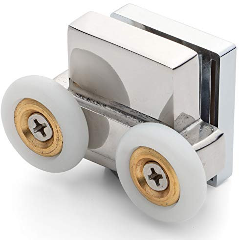 1 x Bottom Roller/Runners for Shower Door Spring Loaded 21mm Wheel Diameter AT9