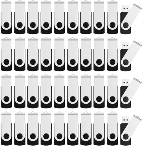 Aiibe 16GB Flash Drive 100 Pack USB Drives 16GB USB Flash Drives Bulk Thumb Drive USB 2.0 Memory Stick PenDrive, Black