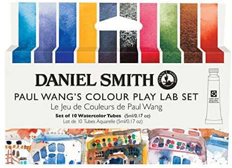 Daniel Smith 285610403 10 x 5 ml Paul WANGS Colour Play LAB Set, blau, 50 ml (Confezione da 1), 50 Milliliter