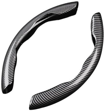MOMOTOU Universal Auto Lenkradbezug 38CM 15inch Ultraleichter Kohlefaser Lenkrad Booster Cover,für Meisten Auto, SUV, LKW