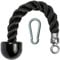 CampTeck U7223 Single Trizepsseil, Einhand Trizepsseil Kabelbefestigung mit Karabiner - Schwarz