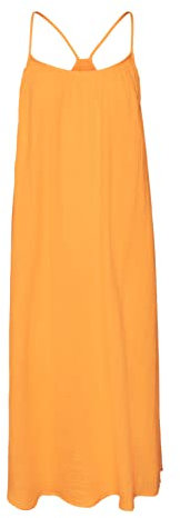 VERO MODA Damen Vmnatali Nia Singlet 7/8 Dress WVN Kleid, Radiant Yellow, M EU
