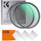 K&F Concept Filtre 77mm Black-Mist 1/4 et Black Diffusion 1/8 en Kit et 3 Chiffons de Nettoyage Emballés sous Vide pour Objectif Appareil Photo Numérique (K Série)