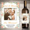 kilp Weinflasche Etiketten Aufkleber für Hochzeits,Personalisierte flaschenetiketten Hochzeit, Hochzeit Dekoration Wein (10,9 x 12.7cm)