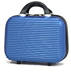 CELIMS - Valise 30 cm Trousse de Toilette Femme Voyage | Trousse de Toilette Homme Voyage | Vanity Rigide Voyage Léger avec Organiseur Interne | Trousse de Maquillage | Bleu