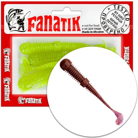 Fanatik Boxer 2 3 3.5 4.5 5-11cm Gummiköder mit Aroma Gummifisch Fanatic Jig Soft Bait Lure Kunstköder Angeln Köder Gummishad Twister Baits Lures Softbait (‎3.0 / 7.6cm / 8 Stück, 121)