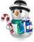 NINGAN 925 Sterling Silber Charm Drop Glaze Weihnachten Schneemann Perlen Charm Kompatibel mit Damenarmbändern, Weihnachtsgeschenken zum Geburtstag