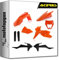 acerbis 0023591.553 plastic full kit standard kompatibel mit ktm exc 250 2019 mototopgun