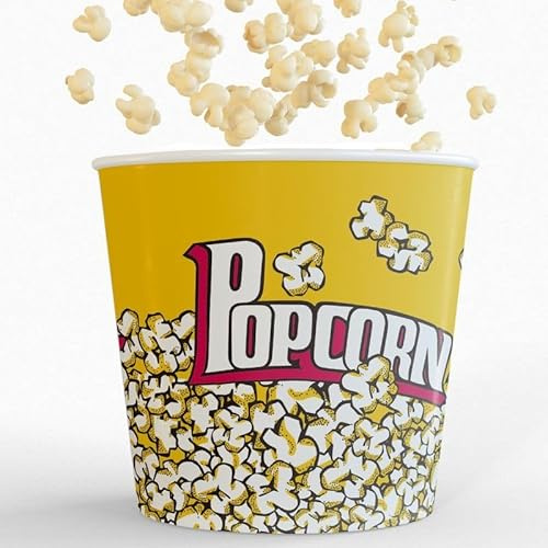 ROCKING GIFTS Cubo de Palomitas de 5L para Hacer deliciosas y crujientes Palomitas de maíz en casa Disfrutar de Tus películas y Series favoritas.