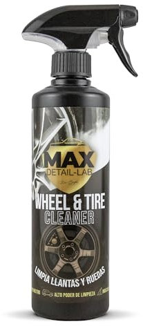 MAX DETAIL-LAB - Wheel & Tire - Pulizia Cherchi Auto Iron Remover Senza Acidi, Decontaminante Tripla Azione Senza Sfregamento, Adatto per Cerchi in Lega e Moto, Pulitore Lavaggio Detailing Car, 500ml