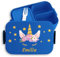 Kinder Bento Box Midi für Mepal Bentobox - Brotbox Einhorn Lunchbox Unicorn I - 900 ml - Blau - einhorner brotdose jausenbox mädchen schule einhörnern lunch kindergarten personalisierte brotboxen