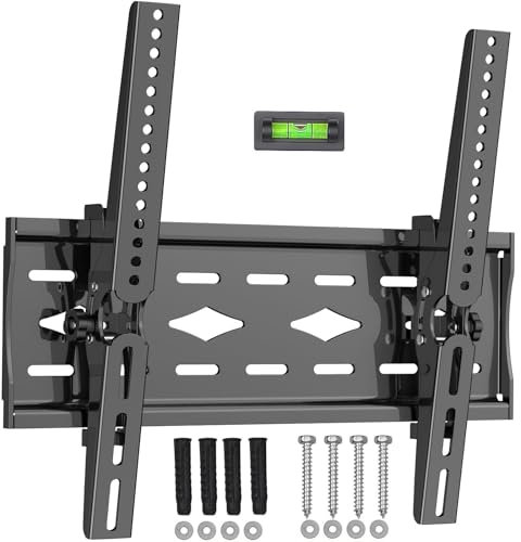 JXMTSPW Staffa TV per Televisori da 26-60 Pollici a LED,LCD,Plasma e Curvi, Inclinabile Ultra Sottile Supporto TV Parete Fino a 45 kg, Max. VESA 400x400mm,Staffa Ultra Resistente,TV Wall Mount