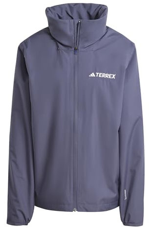 adidas Damen Terrex Multi Essentials 2 Layer Rain Jacket, shadow navy, M