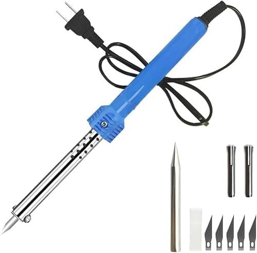 Externally Heated Electric Engraving Tool, Multipurpose Heat Knife for Cutting Plastic, Metal Stand Hot Carving Tool (220v)