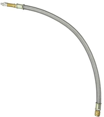 posionks 1 Stücke 355mm Reifenventil Verlängerung Autoventil Adapter Reifenventil Fahrradpumpe Ventil Verlängerung mit 1 Messingspannzange für Auto, Motorrad, Scooter, Fahrrad, Luftpumpen