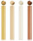 Wachsfüller, Holzreparaturstäbchen, gelbe Eichenholzkratzer-Reparaturstifte, verschiedene Oberflächen, Wachsstifte für Bodenbeläge, Möbel, Laminat, Boden, Tisch, Tür, Kratzer, Löcher, Flecken, 4 Stück