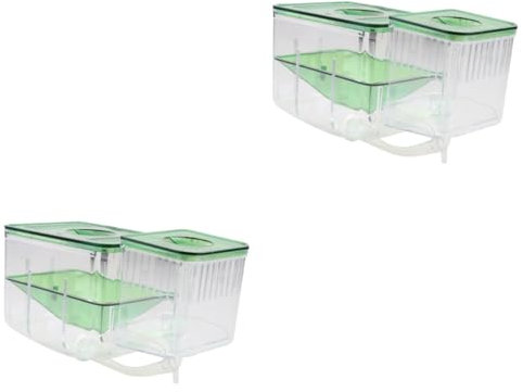 COSMEVIVI 2stücke Self-Guided Isolierkasten Für Aquarien Transparentes Brutbecken Für Fische Schützender Aufzuchtbehälter Für Fische Und Eier Für Fischzucht Zu Hause
