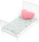 JOINPAYA 1 Satz Puppenhausbett Puppenhauskissen Miniatur-Schlafzimmermöbel Schlafzimmerzubehör für Puppenstuben Mini-Puppenhausmöbel Puppenbett Miniaturmöbel Mini-Hausbett Baumwolle Weiß