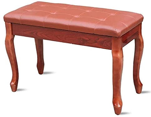 XAoSCd Piano Benches Dressing Chair Keyboard Benches, Solid Wood Leather Musical Chair Shoes Stool, Living Room Entryway Benches,