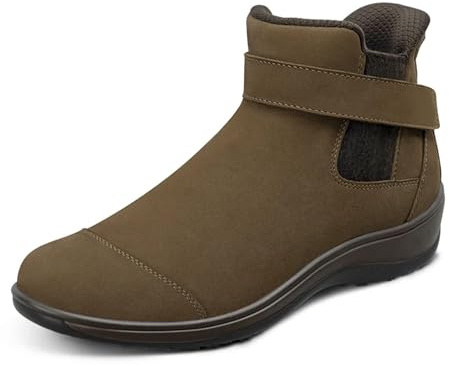 Orthofeet Damen Orthopädischer Hands-Free Blaire Stiefel zur Entlastung schmerzender Füße in Mushroom, Größe 38