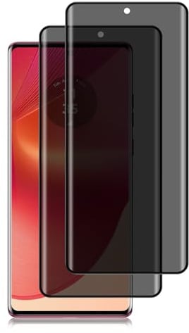 HeeYeal Privacy Screen Protector for Motorola Edge 50 Fusion Tempered Glass | [2 Pack] [9H Hardness] [Anti-Scratch] Anti-Spy Tempered Glass Protection Film for Motorola Edge 50 Fusion
