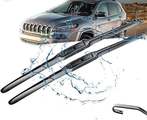 ACRUZ Scheibenwischer Set für Jeep Cherokee KL 2014 2015 2016 2017 2018 2019 26in+ 18in, Ersatzwischblätter Premium Qualität Wischerblätter Set.