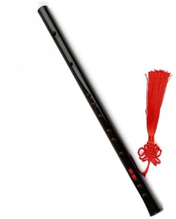 Handgefertigte schwarze Flöte geeignet für Anfänger und Musikliebhaber 4 Größen erhältlich Profis Bambusflöte(E KEY)