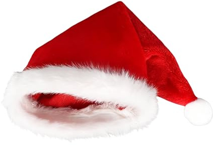 Puppen-Weihnachtsmütze, Süße Kleidung für 15 Bis 17cm Große Puppen Weihnachtsmannmütze Kostümzubehör Geeignet für Den Look Der Weihnachtsfeier-Dekoration