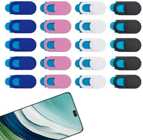 20 Piezas Tapa Camara Movil, Webcam Cover Deslizante de Cubierta de Cámara, Tapa Camara Portatil Slider para Protección de Privacidad para Ordenadores Portátiles, Tabletas y Móviles Inteligentes