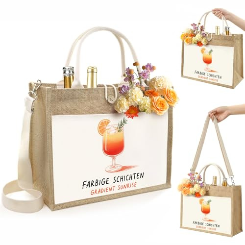 Toyzy Aperol Geschenk Frauen, Aperol Tasche mit Spruch Weihnachten Damen, Aperol Spritz Maschine als Dankesgeschenk, Aperol Bag Adventskalender für Oma,Mutter,Lehrerin und Aperol-Liebhaber(Aperol 02)