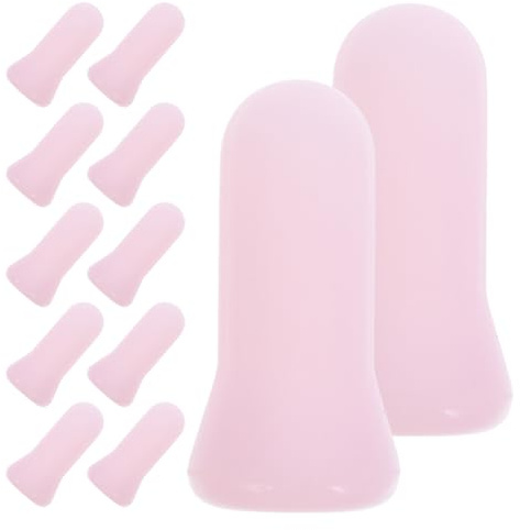 Alipis 12 Pièces Ventouses en Silicone Yeux, Outil de Coupe-œil Doux et Confortable Absorption D'humidité, pour Soulager la Fatigue Oculaire des Garçon et Filles