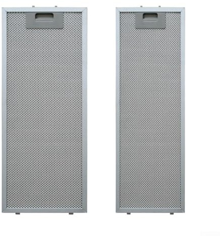 Paquete de 2 filtros de metal para campana extractora Teka TL2000 TL1-62, filtro de grasa de aluminio de 5 capas de 500 x 192 mm y 500 x 138 mm, pieza de repuesto de ventilación de cocina de