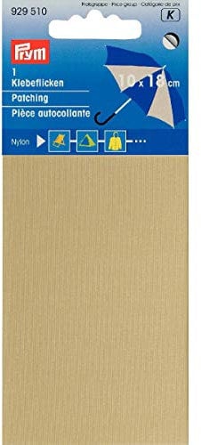 Nylon Flicken selbstklebend 18x10cm Regenbekleidung zelte Camping Reparatur, Farbe:beige