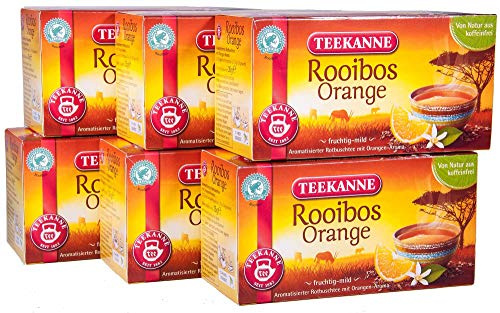 Teekanne Rooibos Orange, 6er Pack (6 x 20 Teebeutel), 6 x 35 g