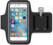 MMOBIEL Fascia da braccio per lo sport compatibile con iPhone 16/15/14/13/12/11/X/XR/XS/8(+)/7(+) Samsung S24/S23/S22/S21 (nero) 6.2 inch Neoprene Impermeabile ed Elastico, Strisce Riflettive
