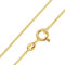Materia Schmuck 925 Silber Panzerkette vergoldet 1mm - Damen Halskette in 40 cm gold K69-40