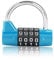 Sonew Gym Locker Padlocks, 4 Dial Digit Code Combination Padlock, Gym Locker, Security Password Lock for Gym, School, Employee Locker Travel Suitcase(Blue)
