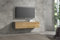 Wuun® TV Lowboard TV Board hängend I 100cm-280cm I Hängeschrank Wohnwand/Somero I Schwarz-Matt/Eiche I 120cm