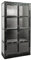 MASSIVMOEBEL24.DE Vitrine Mango 92x40x185 grau lackiert Heavy Industry #143