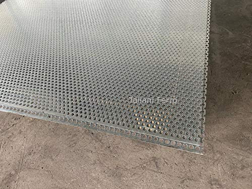 LAMIERA in ferro ZINCATO 1X1 FORO tondo 8 mm SP.10/10 Taliani Ferro